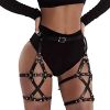 Women's Punk Bondage Leather Leg Chains Fashion Sexy Waist Chain Body Chain