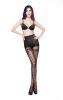 Blancho SE-2052 Bowknot Fashion Open Crotch Stockings - Black - Medium