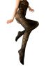 Blancho SE-108 Sexy Black Sheer Lace Cobweb Pattern Cami Body Stocking Crotchless - Black - Medium