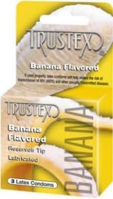 Trustex Flavored Condoms Banana 3 Pack