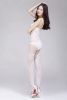 Blancho SE-156-WHITE Sxey Lace Open Crotch Body Stocking - White - Medium