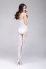 Blancho SE-156-WHITE Sxey Lace Open Crotch Body Stocking - White - Medium