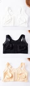 Foreign Trade Front Buckle Closed Sports Bra Plus Size (Option: 3color  single-3XL-3PCS)