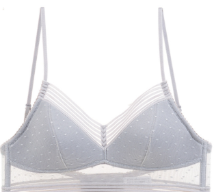 Backless Bra Invisible Bralette Thin Lace Wedding Bras Low Back Underwear Push Up Brassiere Women Seamless Lingerie Sexy BH Top (Color: Grey, size: S)