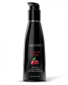 Wicked Aqua Water Based Lubricant Cherry 4oz (SKU: TCN-WS90434)