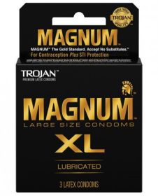 Trojan Magnum XL 3 Pack Latex Condoms (SKU: TCN-7605-27EA)