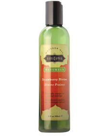 Kama Sutra Naturals Massage Oil Strawberry Divine 8oz (SKU: TCN-KS10194)