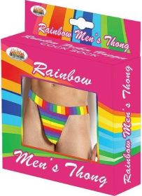 Rainbow Men&#039;s Thong One Size (SKU: HO2980)