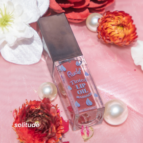 RUDE Lip Oil Massage Tinted & Plumping Lip Oil (Color: Solitude)