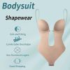 Women Plunging Deep V-neck Body Shaper Strapless Backless Shapewear