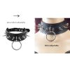 Harajuku Chocker Sexy Heart Lock Key Rivets Black Goth Punk Chokers Gothic Choker Necklace for Women Hip Hop Bondage Cosplay