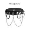 Harajuku Chocker Sexy Heart Lock Key Rivets Black Goth Punk Chokers Gothic Choker Necklace for Women Hip Hop Bondage Cosplay